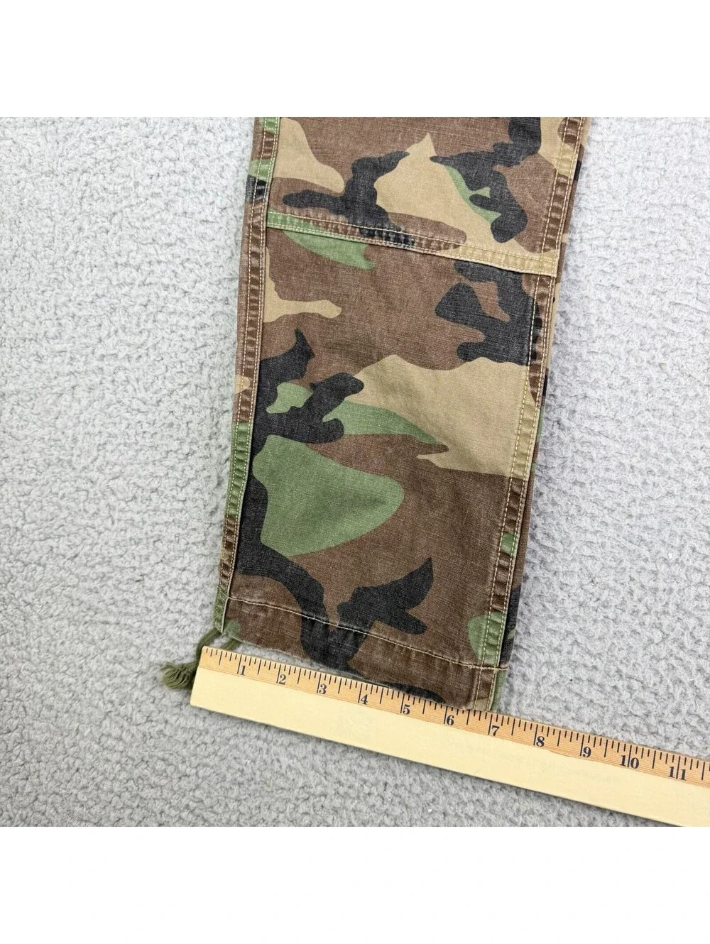 Polo Ralph Lauren Military Surplus Utility Cargo Pants Green Camo Distress 30x30